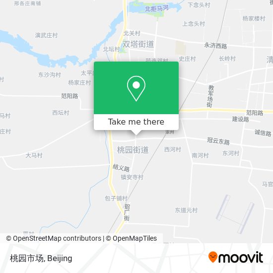 桃园市场 map