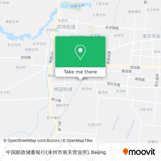 中国邮政储蓄银行(涿州市南关营业所) map