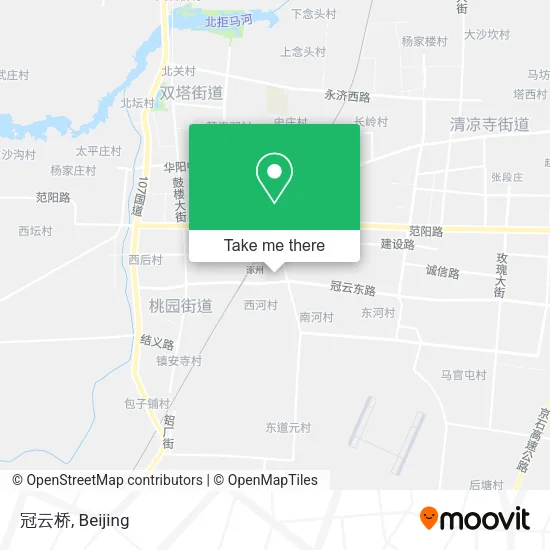 冠云桥 map