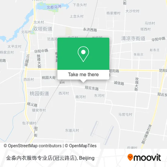 金淼内衣服饰专业店(冠云路店) map