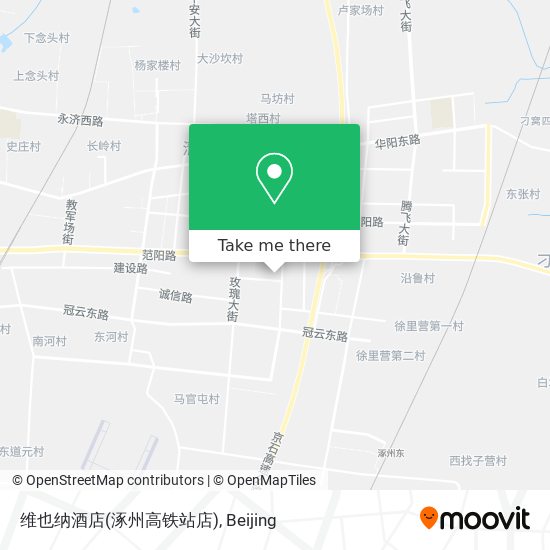 维也纳酒店(涿州高铁站店) map