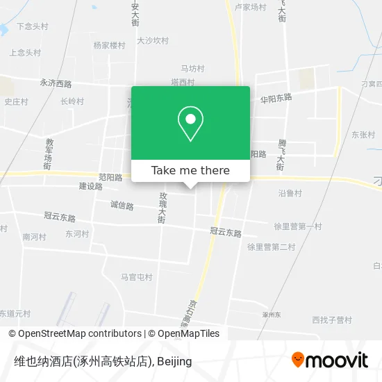 维也纳酒店(涿州高铁站店) map