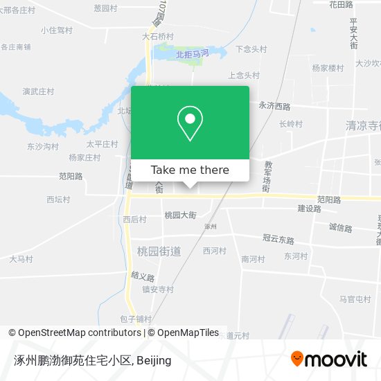 涿州鹏渤御苑住宅小区 map