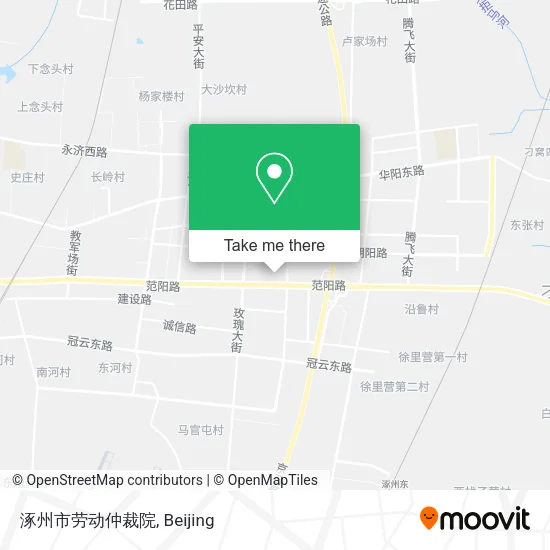 涿州市劳动仲裁院 map