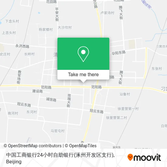 中国工商银行24小时自助银行(涿州开发区支行) map