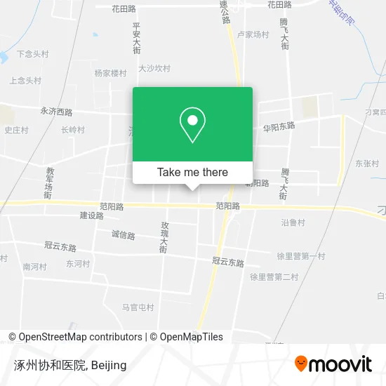 涿州协和医院 map