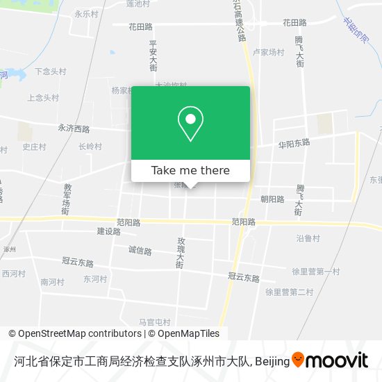 河北省保定市工商局经济检查支队涿州市大队 map