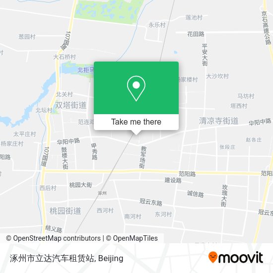 涿州市立达汽车租赁站 map