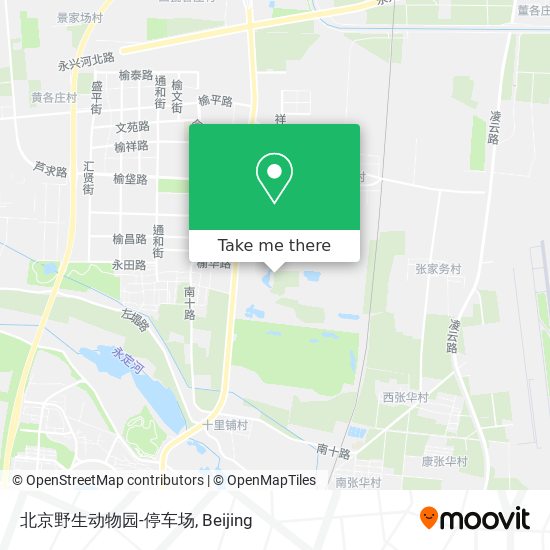 北京野生动物园-停车场 map