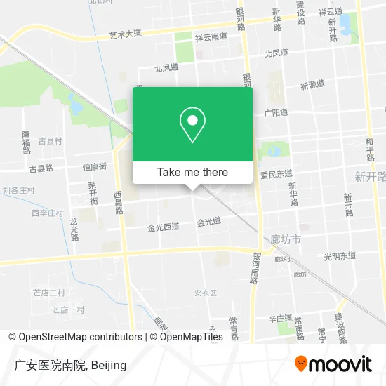 广安医院南院 map