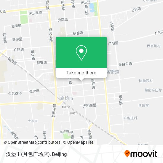汉堡王(月色广场店) map