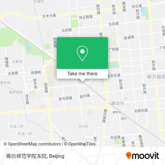 廊坊师范学院东院 map