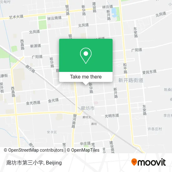 廊坊市第三小学 map