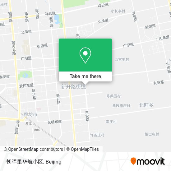 朝晖里华航小区 map