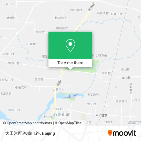 大田汽配汽修电路 map