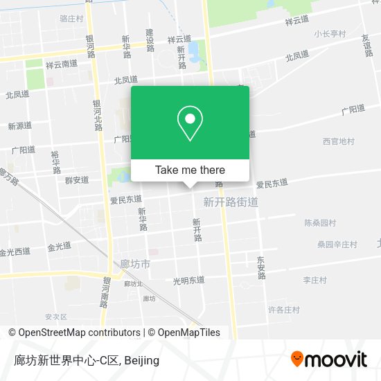 廊坊新世界中心-C区 map