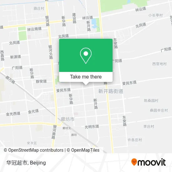 华冠超市 map