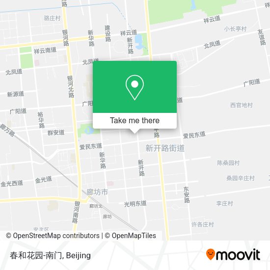 春和花园-南门 map