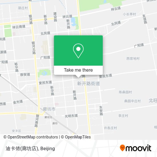 迪卡侬(廊坊店) map
