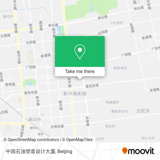 中国石油管道设计大厦 map