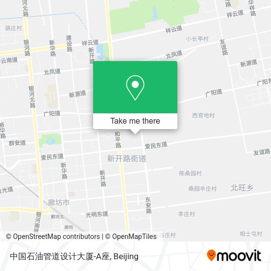 中国石油管道设计大厦-A座 map