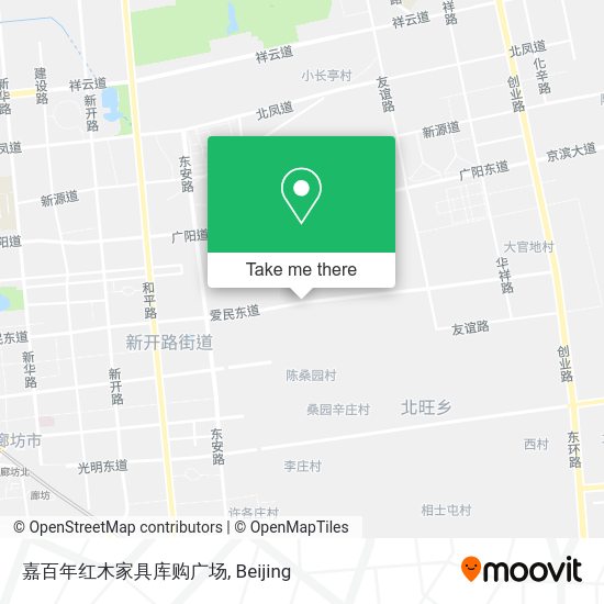 嘉百年红木家具库购广场 map
