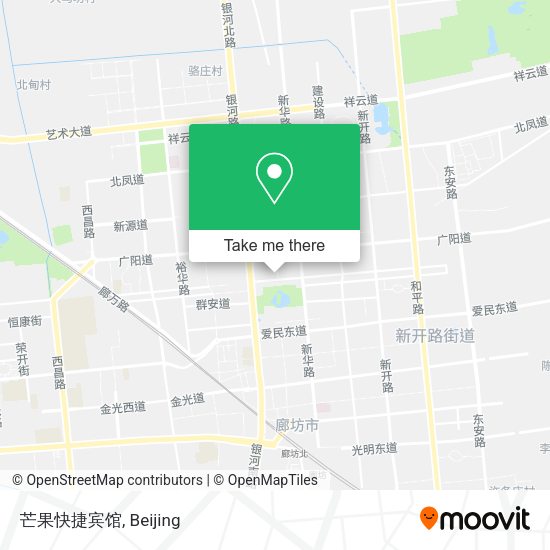 芒果快捷宾馆 map
