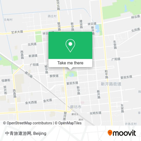中青旅遨游网 map