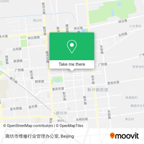 廊坊市维修行业管理办公室 map
