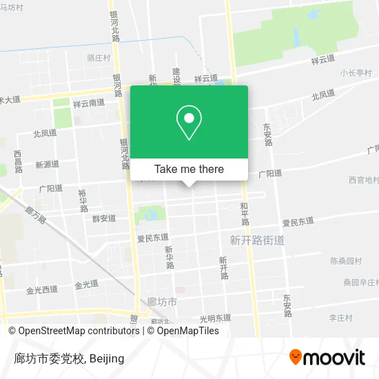 廊坊市委党校 map