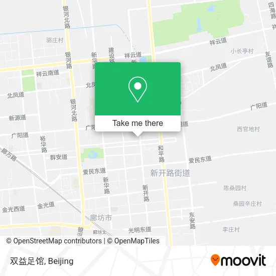双益足馆 map
