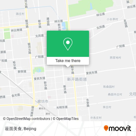 莜面美食 map