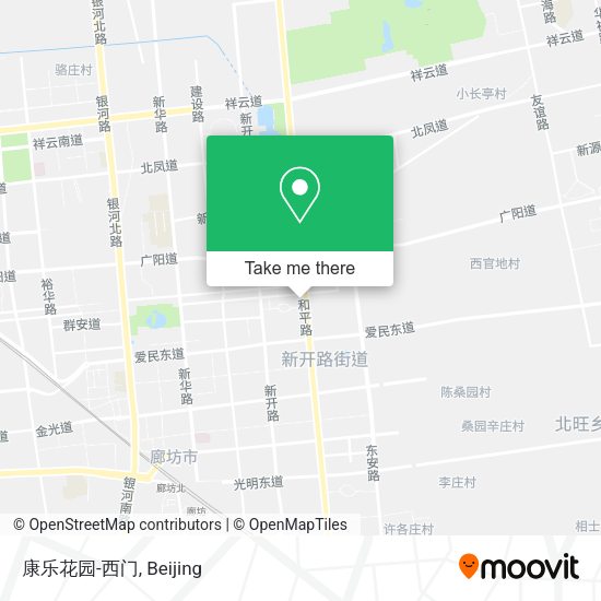 康乐花园-西门 map