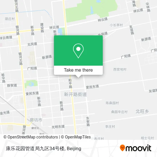 康乐花园管道局九区34号楼 map