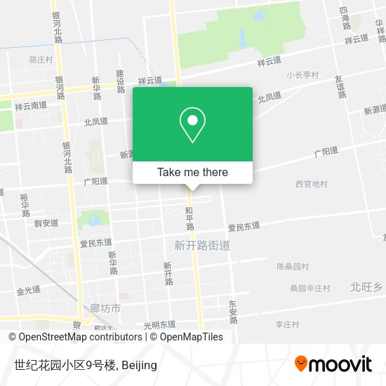 世纪花园小区9号楼 map