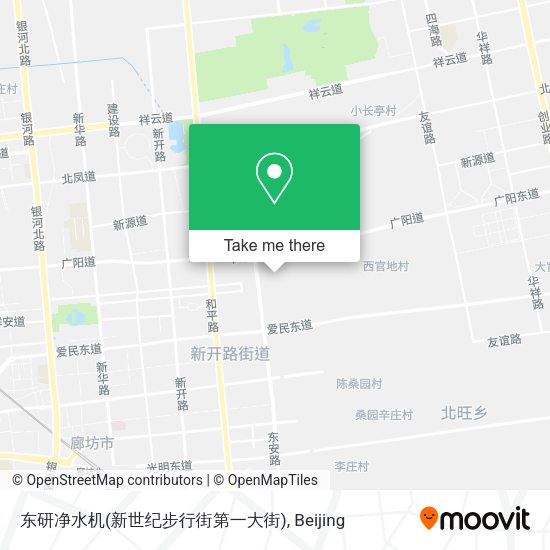东研净水机(新世纪步行街第一大街) map