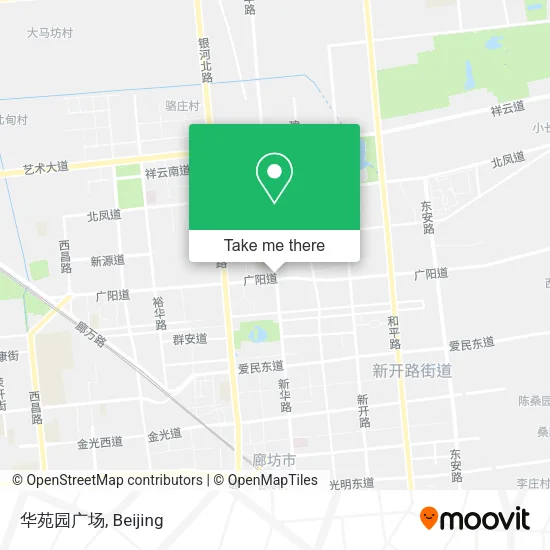 华苑园广场 map