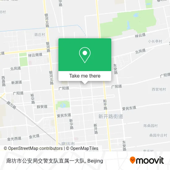 廊坊市公安局交警支队直属一大队 map