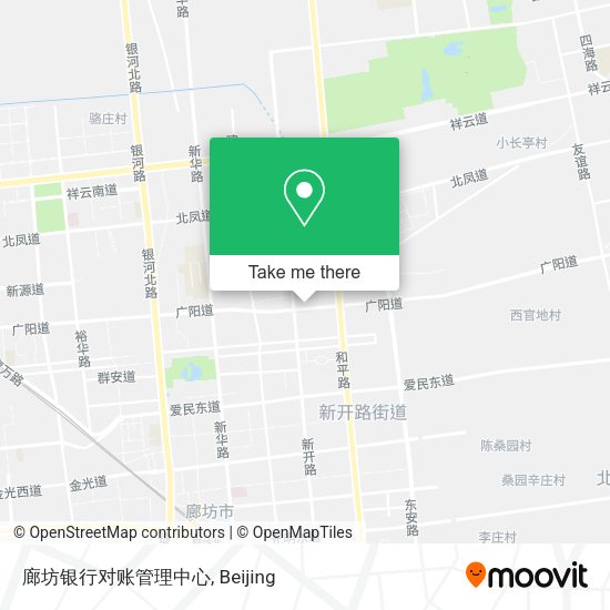 廊坊银行对账管理中心 map