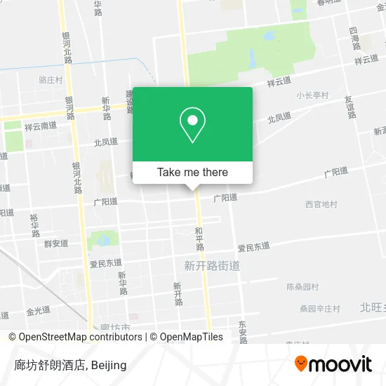 廊坊舒朗酒店 map