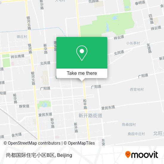 尚都国际住宅小区B区 map