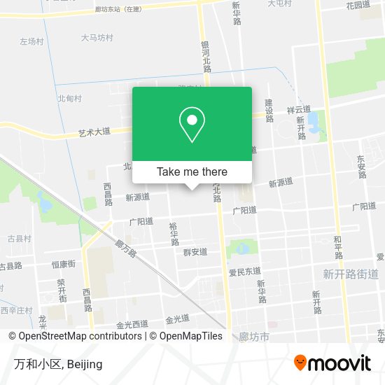 万和小区 map