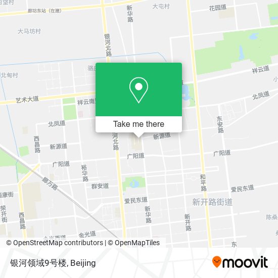 银河领域9号楼 map