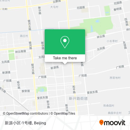 新源小区-1号楼 map