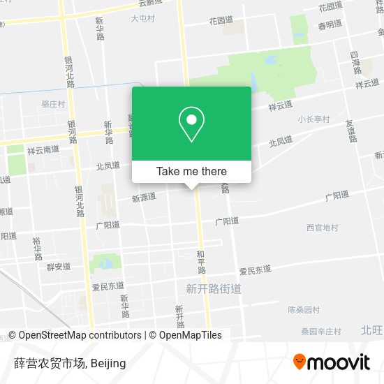 薛营农贸市场 map