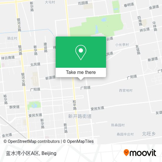 蓝水湾小区A区 map