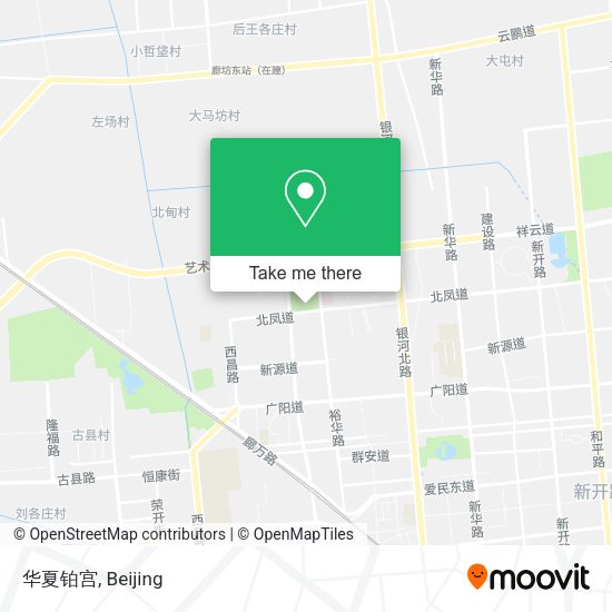 华夏铂宫 map
