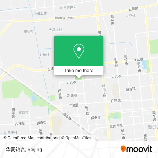 华夏铂宫 map