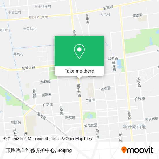 顶峰汽车维修养护中心 map
