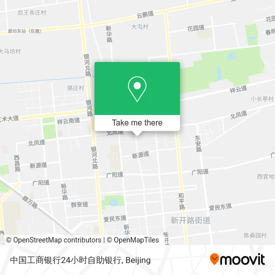 中国工商银行24小时自助银行 map